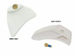 E-thirteen E Thirteen Plaques D'usure Supérieures Pour Guide Chaine Blanc