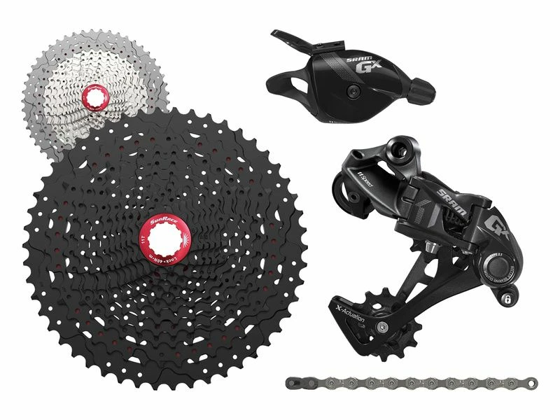 Sram Mini Groupe GX 1x11v Avec Cassette Sunrace MX8 Noir 3 Sram Mini Groupe GX 1x11v Avec Cassette Sunrace MX8 Noir
