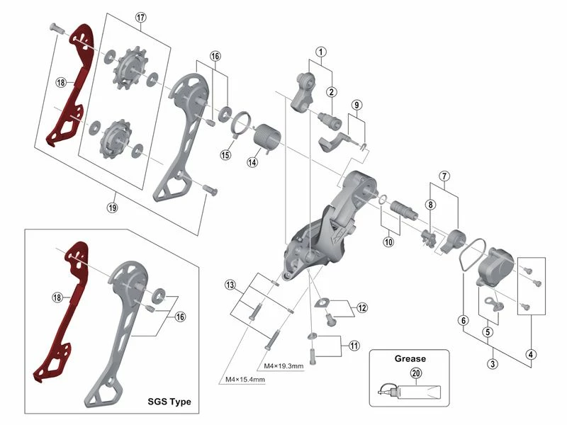Shimano Chape Interne Pour Dérailleur XT M8000 3 Shimano Chape Interne Pour Dérailleur XT M8000