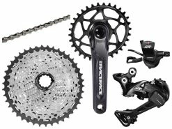 Shimano Groupe XT M8000 1x11v Avec Pédalier RaceFace Aeffect Cinch Noir 2019